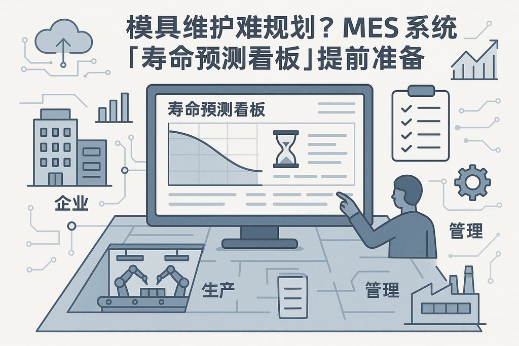 模具维护难规划？MES 系统「寿命预测看板」提前准备